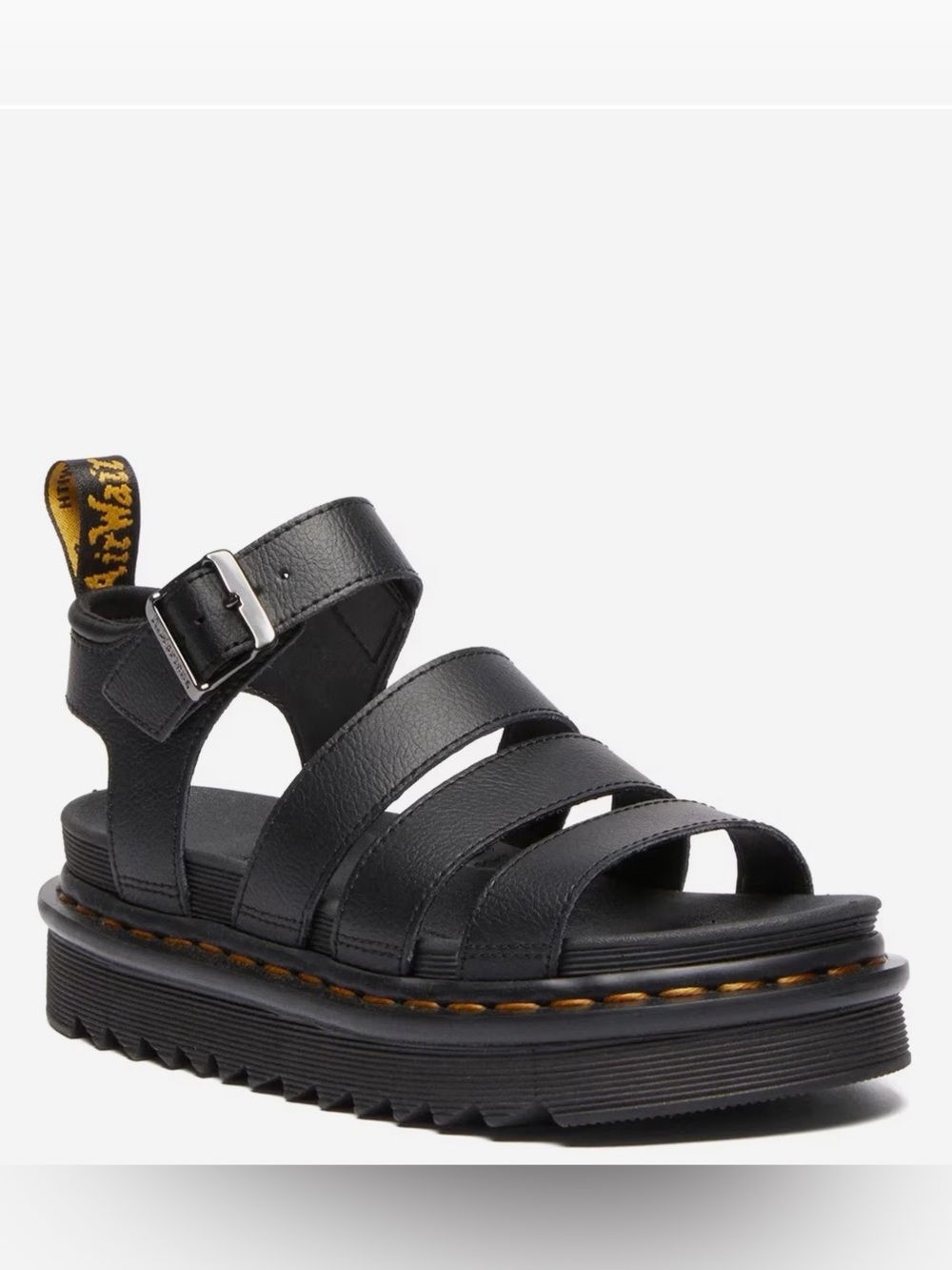 Dr. Martens Black Platform Gladiator Sandals. Size 7 but they fit 8.5, EU 38 - Picture 6 of 15